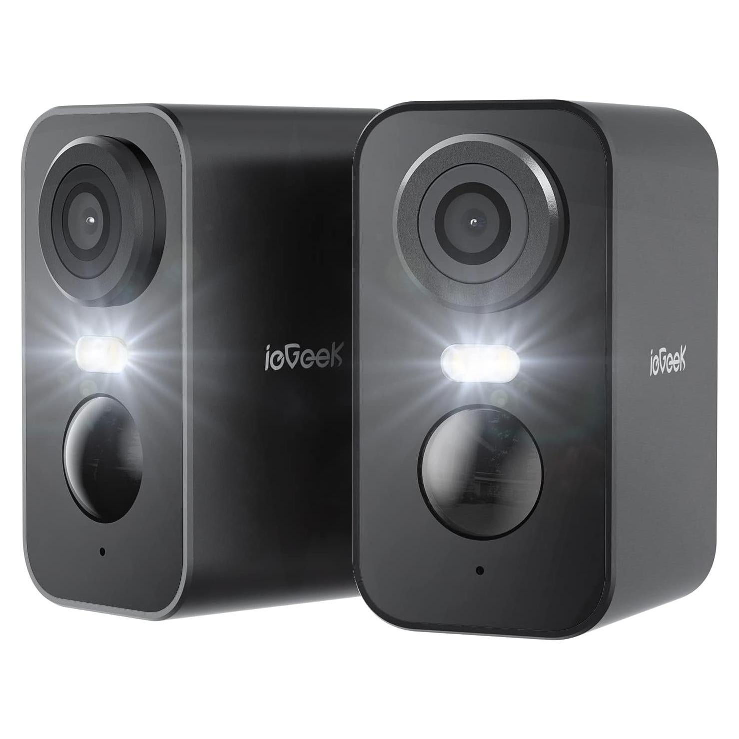 Cámaras de Seguridad Inalámbricas ieGeek ZS-GX3S 2K Paquete de 2