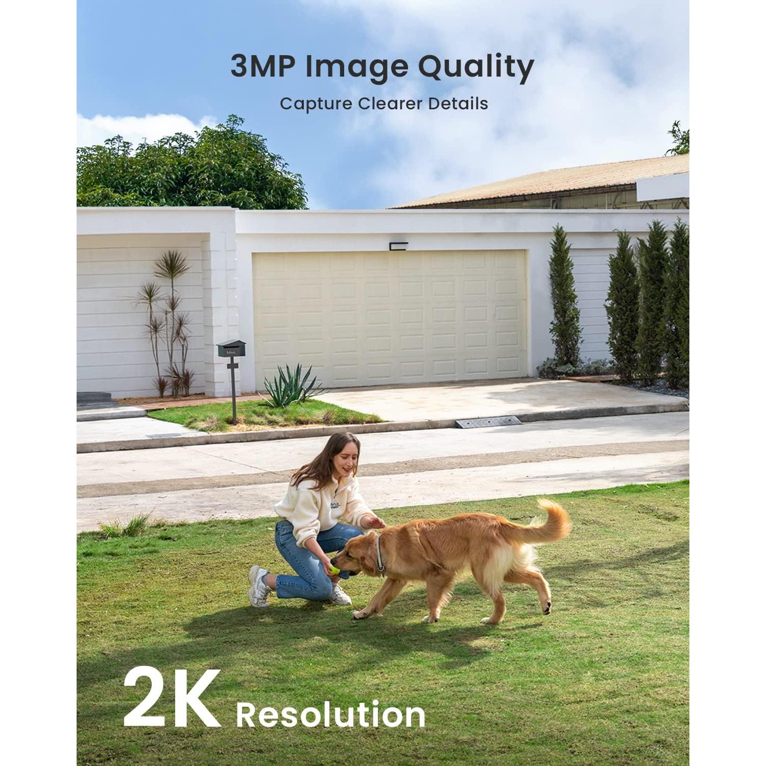 Cámaras de Seguridad Inalámbricas ieGeek ZS-GX3S 2K Paquete de 2