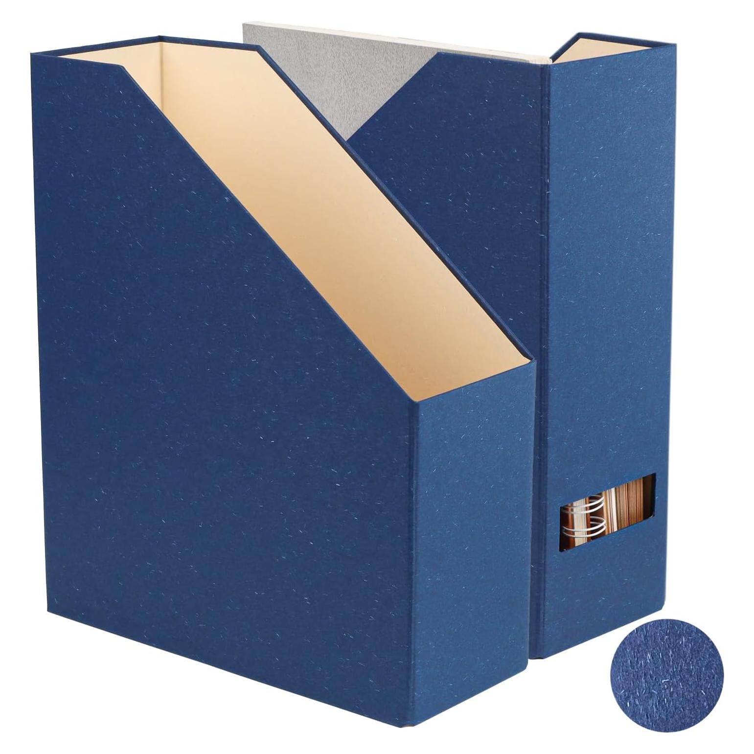 Soporte de Revistas LifeSto Azul Clásico 2-Pack Cartón