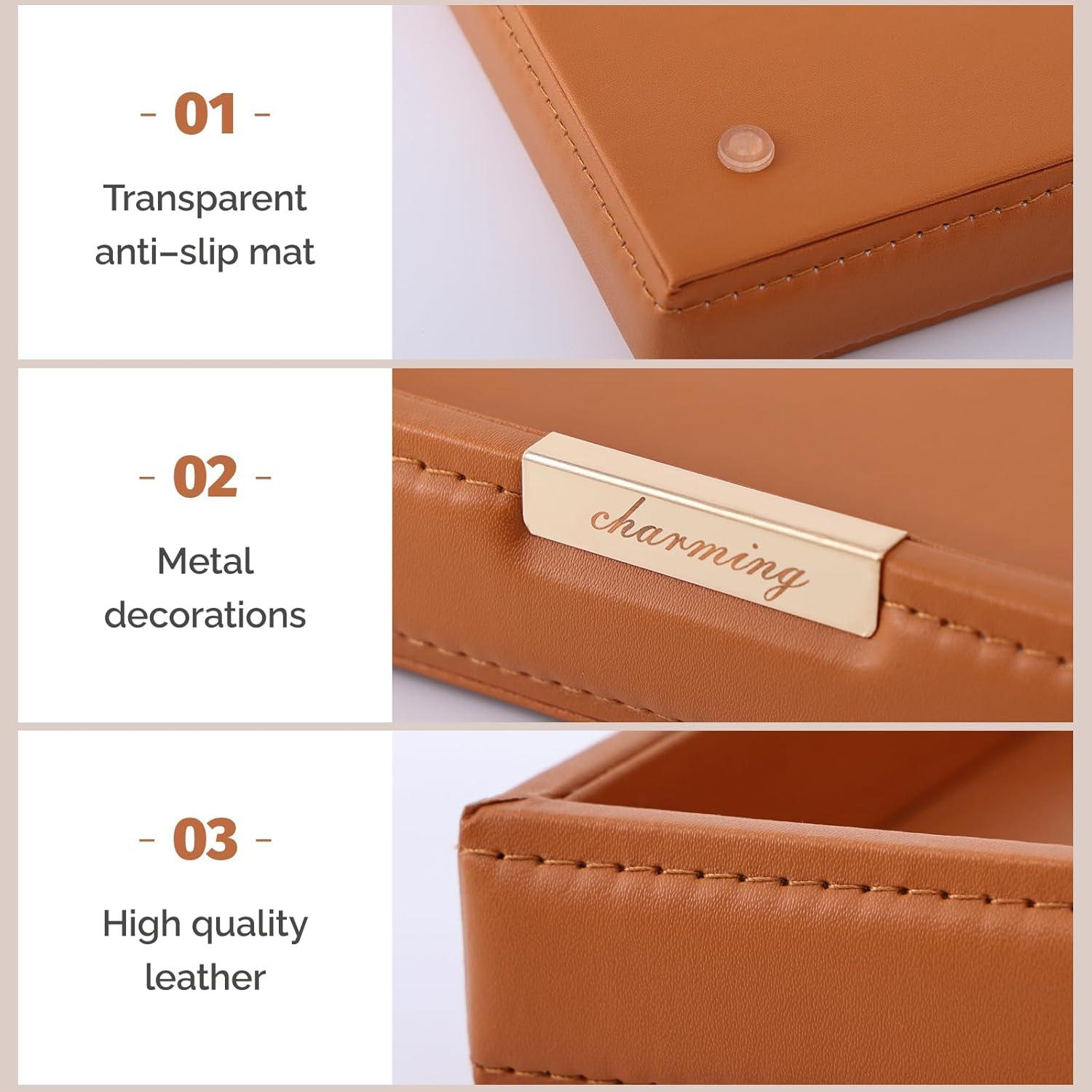 Bandeja Organizadora de Joyería CASEGRACE Marrón 23.4x16.5cm