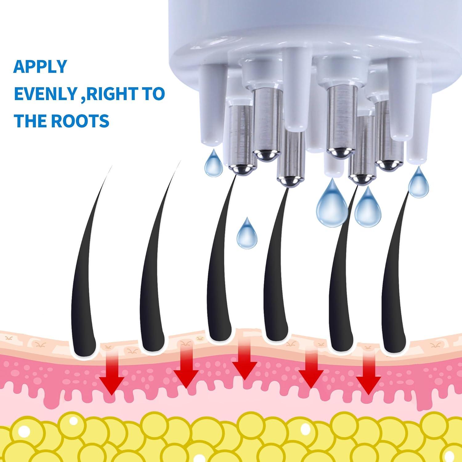 Aplicador de Aceite para Cabello Mnatop 10ml Blanco