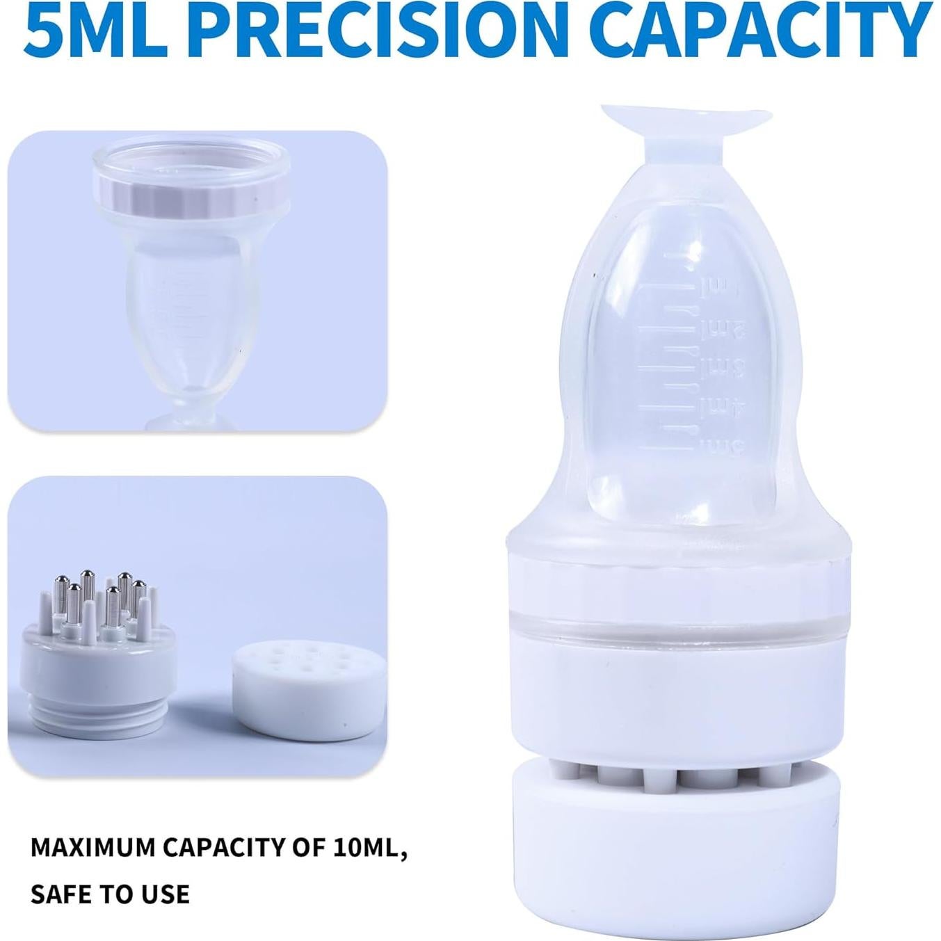 Aplicador de Aceite para Cabello Mnatop 10ml Blanco