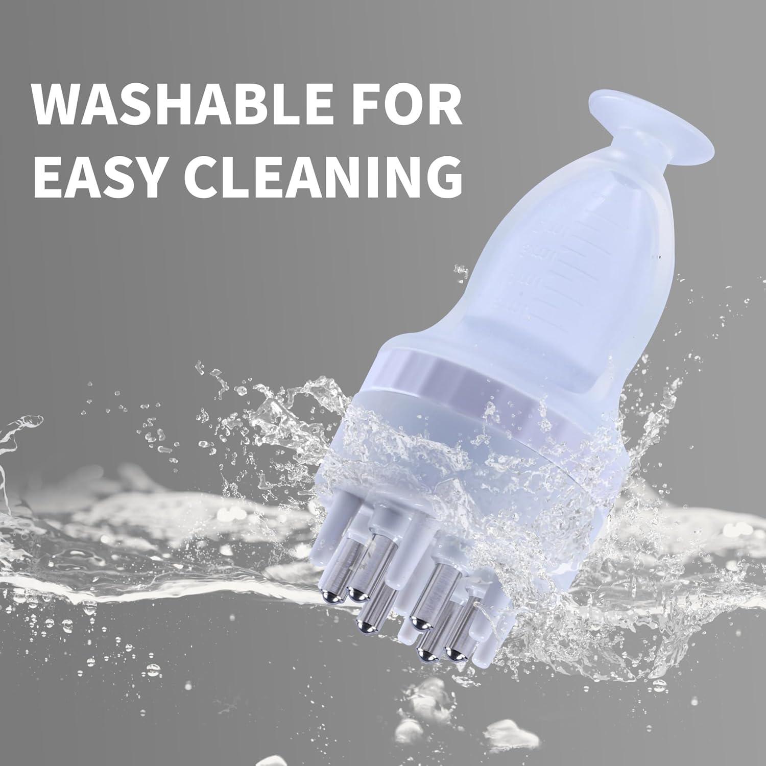 Aplicador de Aceite para Cabello Mnatop 10ml Blanco