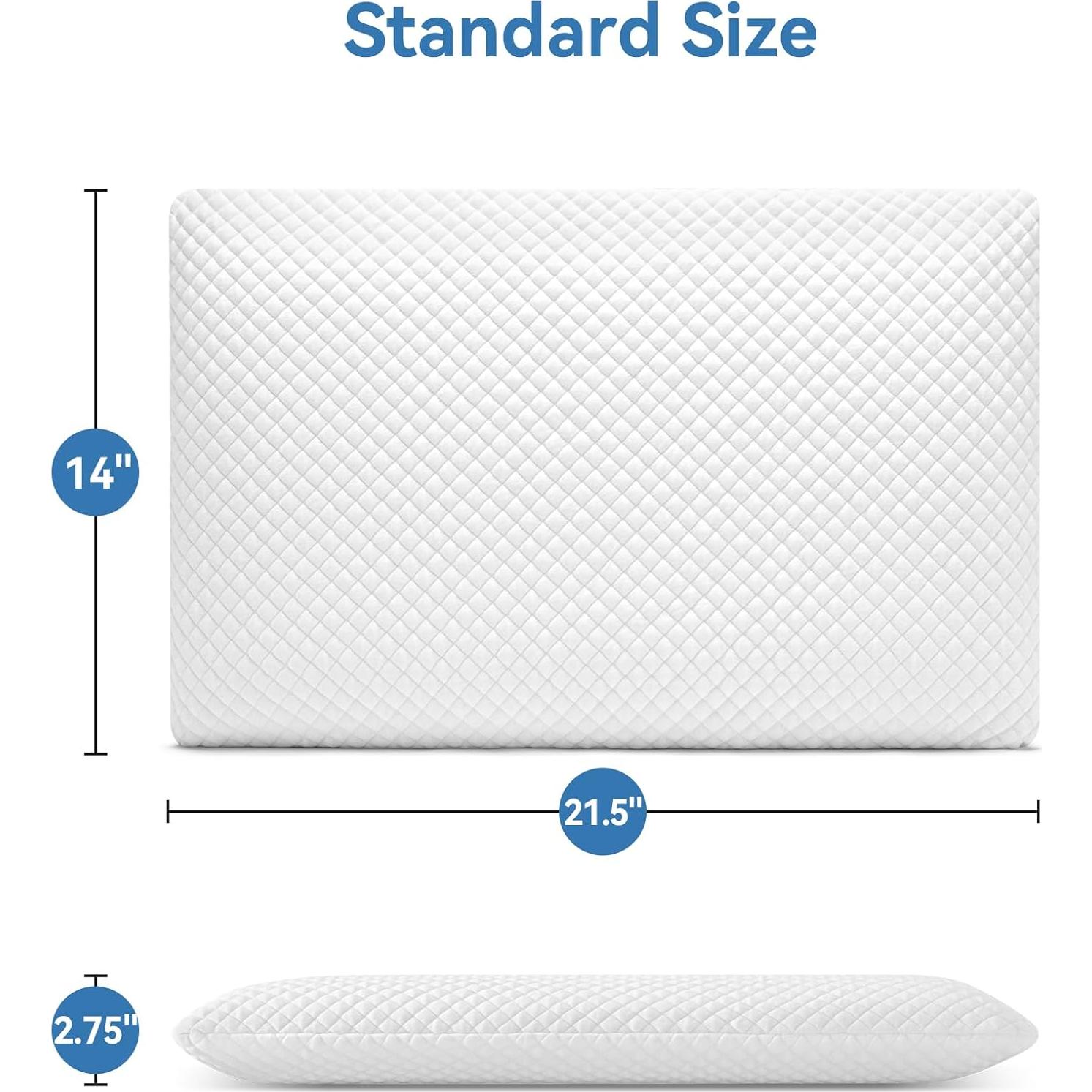 Almohada Viscoelástica AM AEROMAX Ultra Slim 7 cm Estándar