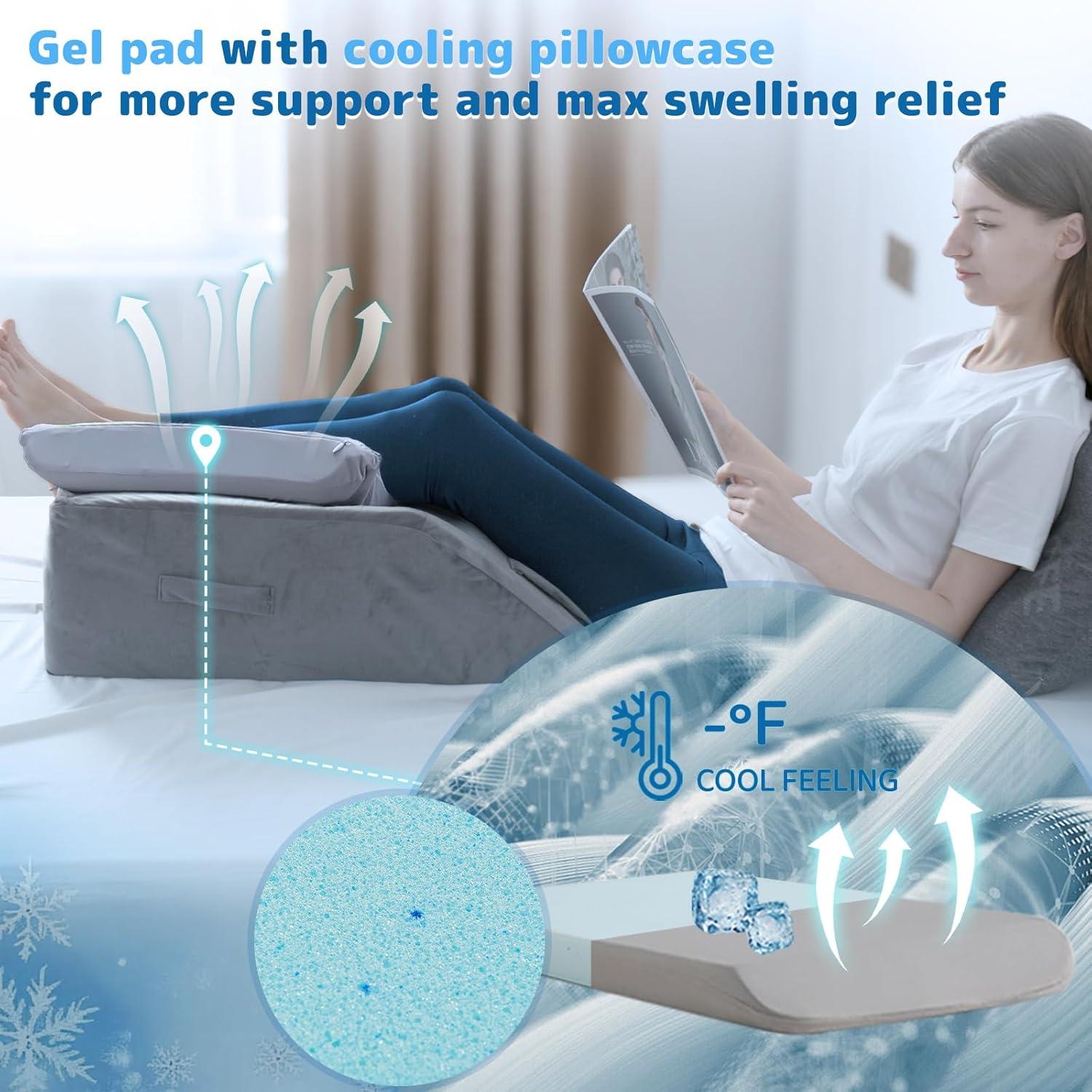 Almohada de Elevación de Piernas LOFE Ajustable 6 Alturas