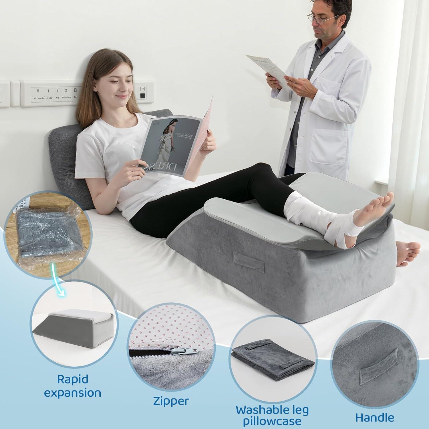 Almohada de Elevación de Piernas LOFE Ajustable 6 Alturas