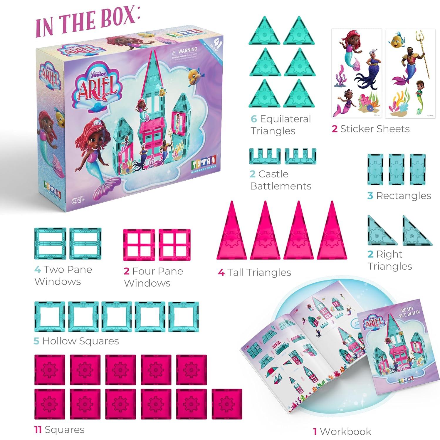 Juego de Azulejos Magnéticos Tytan Disney Junior Ariel - 41 Piezas