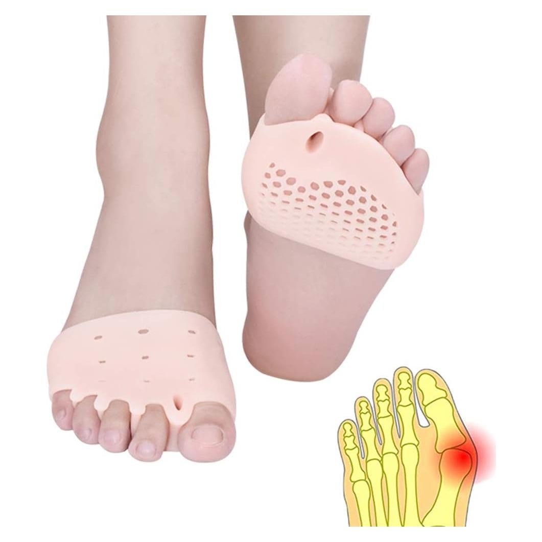 Almohadillas Metatarsales de Gel Pnrskter - 4 Pcs Nude