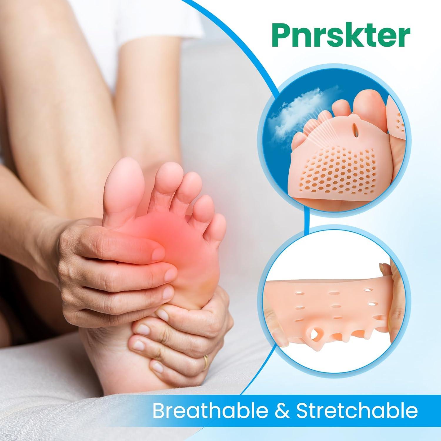 Almohadillas Metatarsales de Gel Pnrskter - 4 Pcs Nude