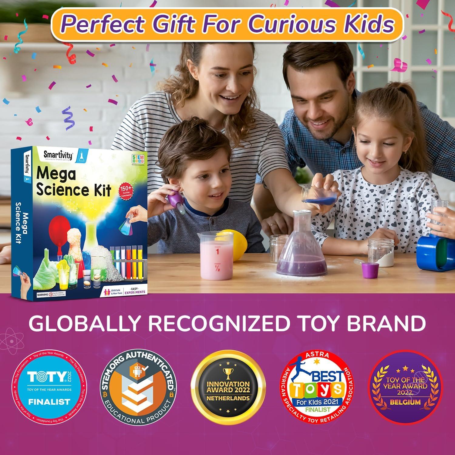 Kit de Experimentos Científicos Mega 150 Smartivity 6-14 Años