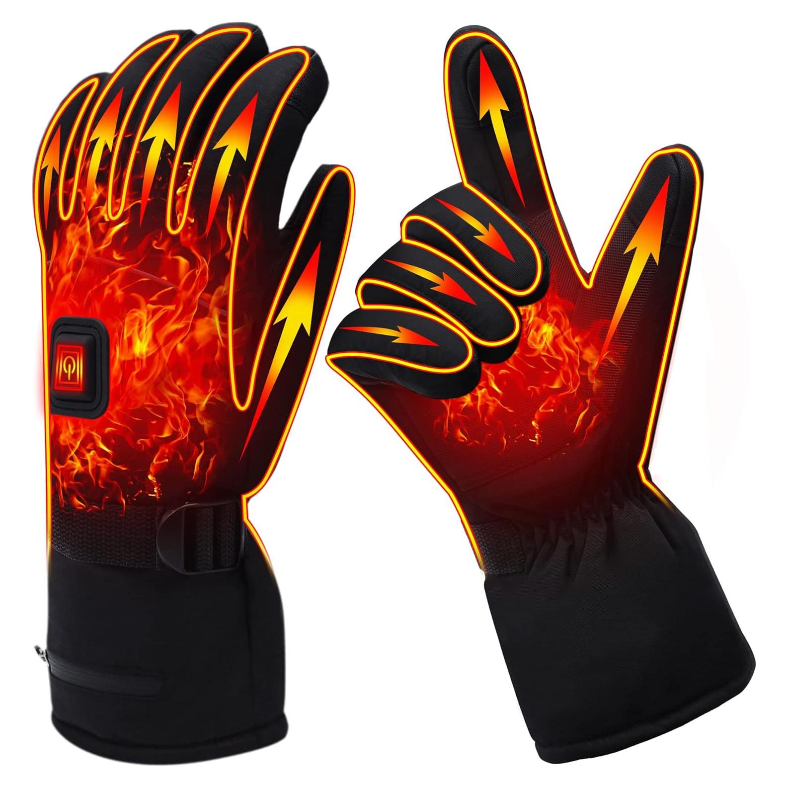 Guantes Calentados Eléctricos GEMSTONEGO 7.4V Impermeables