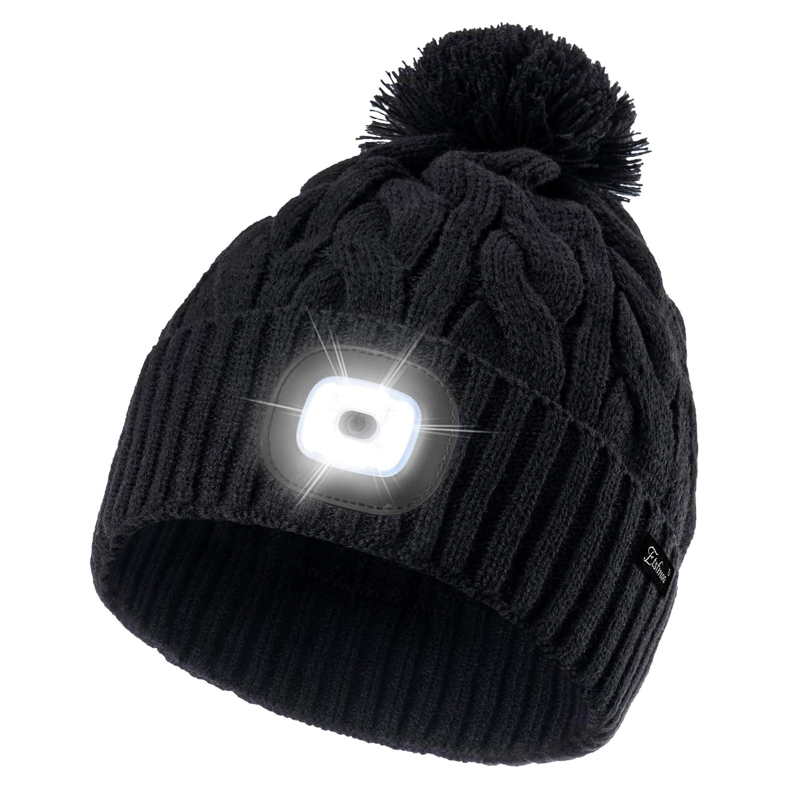 Gorro Unisex de Invierno Etsfmoa con Luz LED Recargable USB