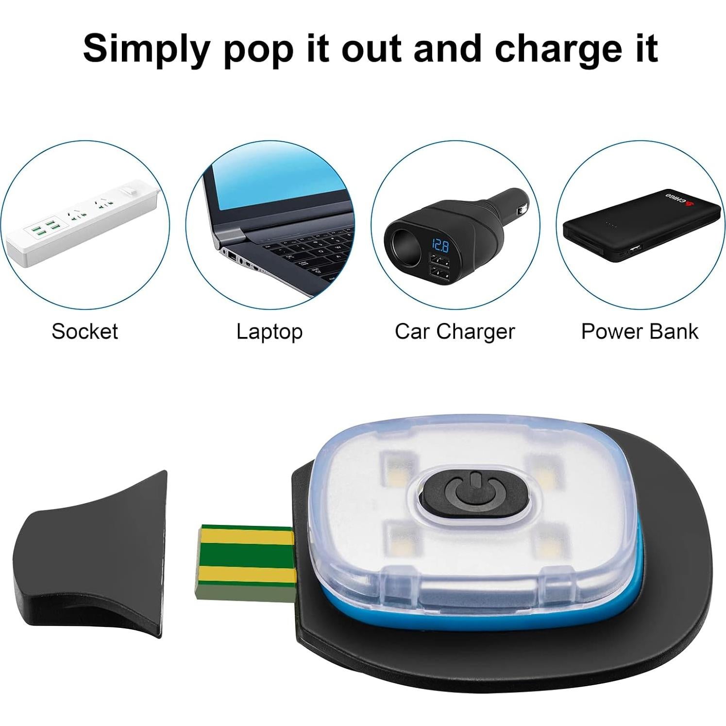 Gorro Unisex de Invierno Etsfmoa con Luz LED Recargable USB