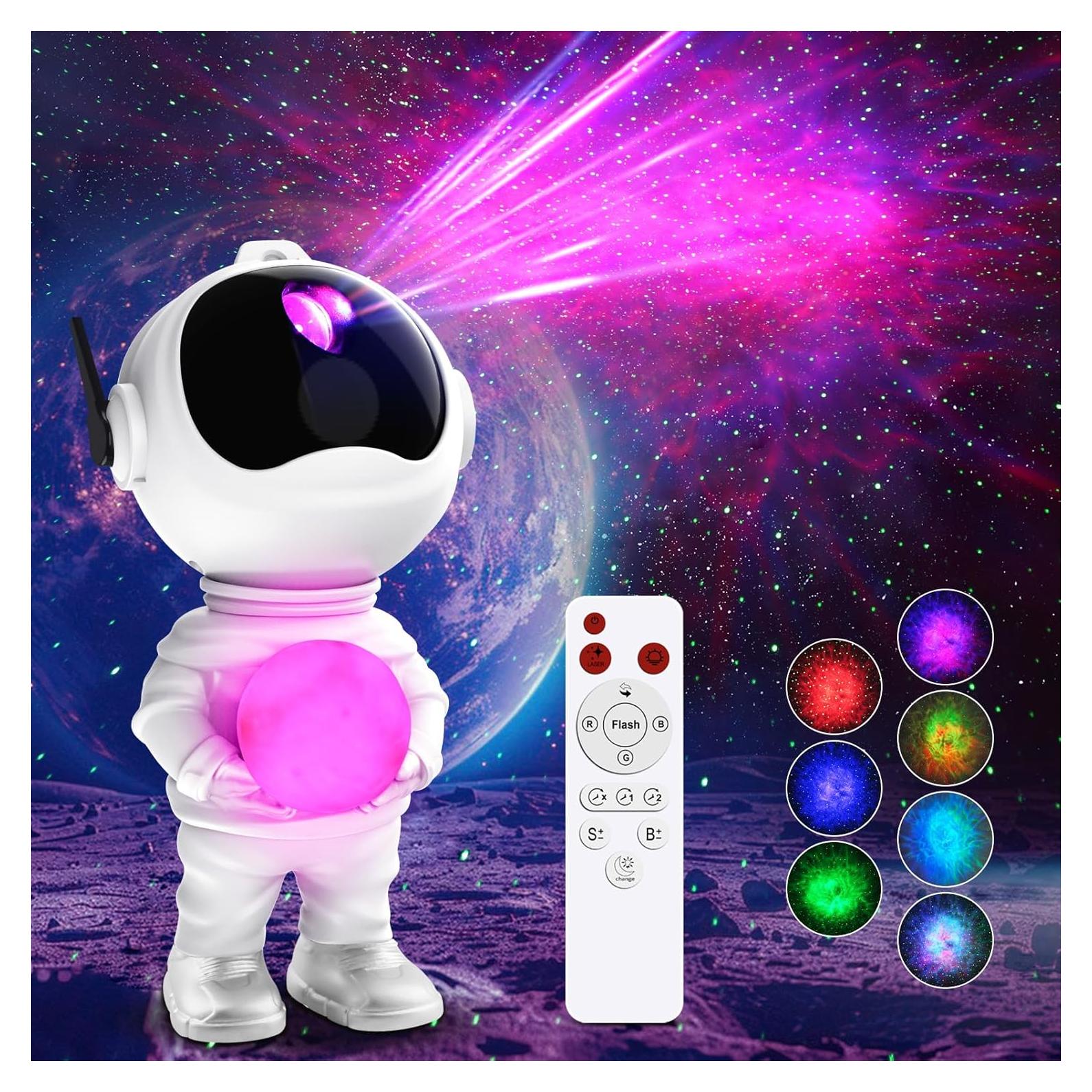 Proyector de Estrellas Astronauta RT008 con Lámpara de Luna