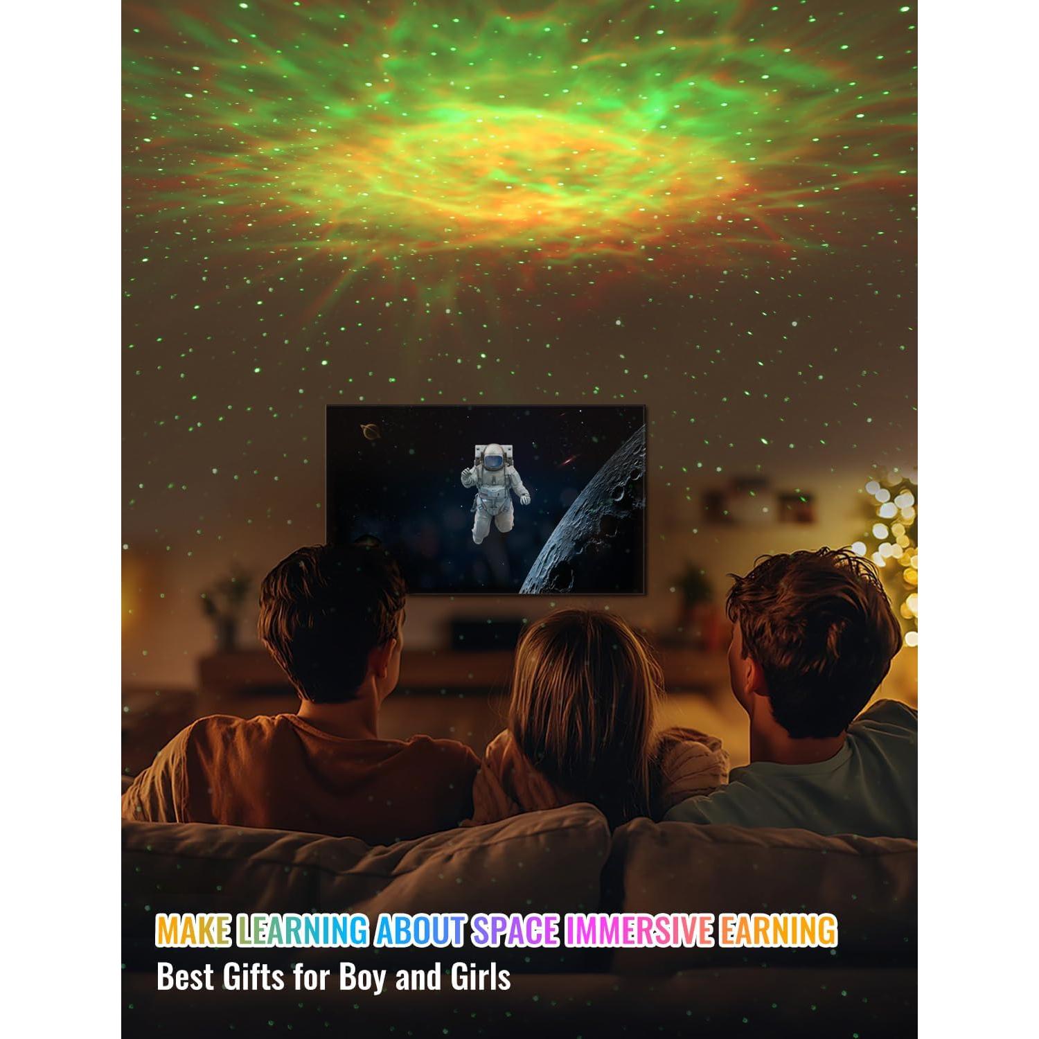 Proyector de Estrellas Astronauta RT008 con Lámpara de Luna