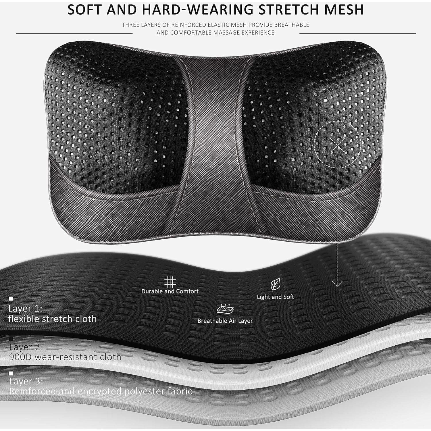 Masajeador de Espalda VIKTOR JURGEN Shiatsu con Calor