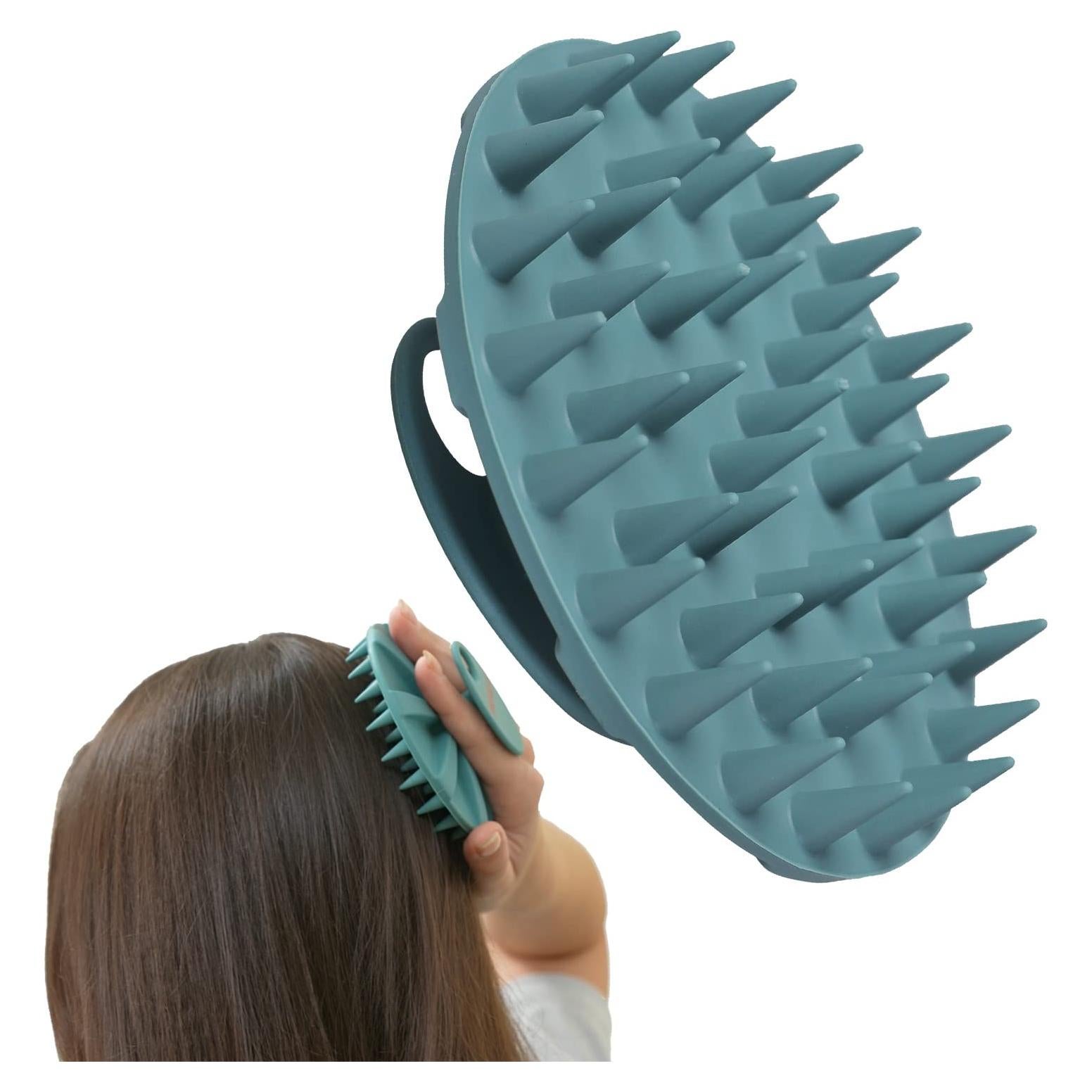 Cepillo Masajeador INNERNEED para Cuero Cabelludo Verde