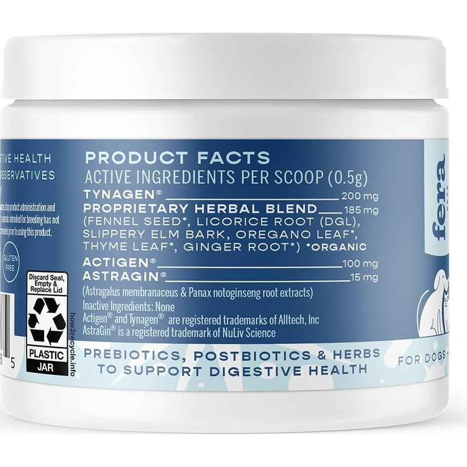 Suplemento Digestivo Fera Pets Postbioticos Plus 120 Cucharadas