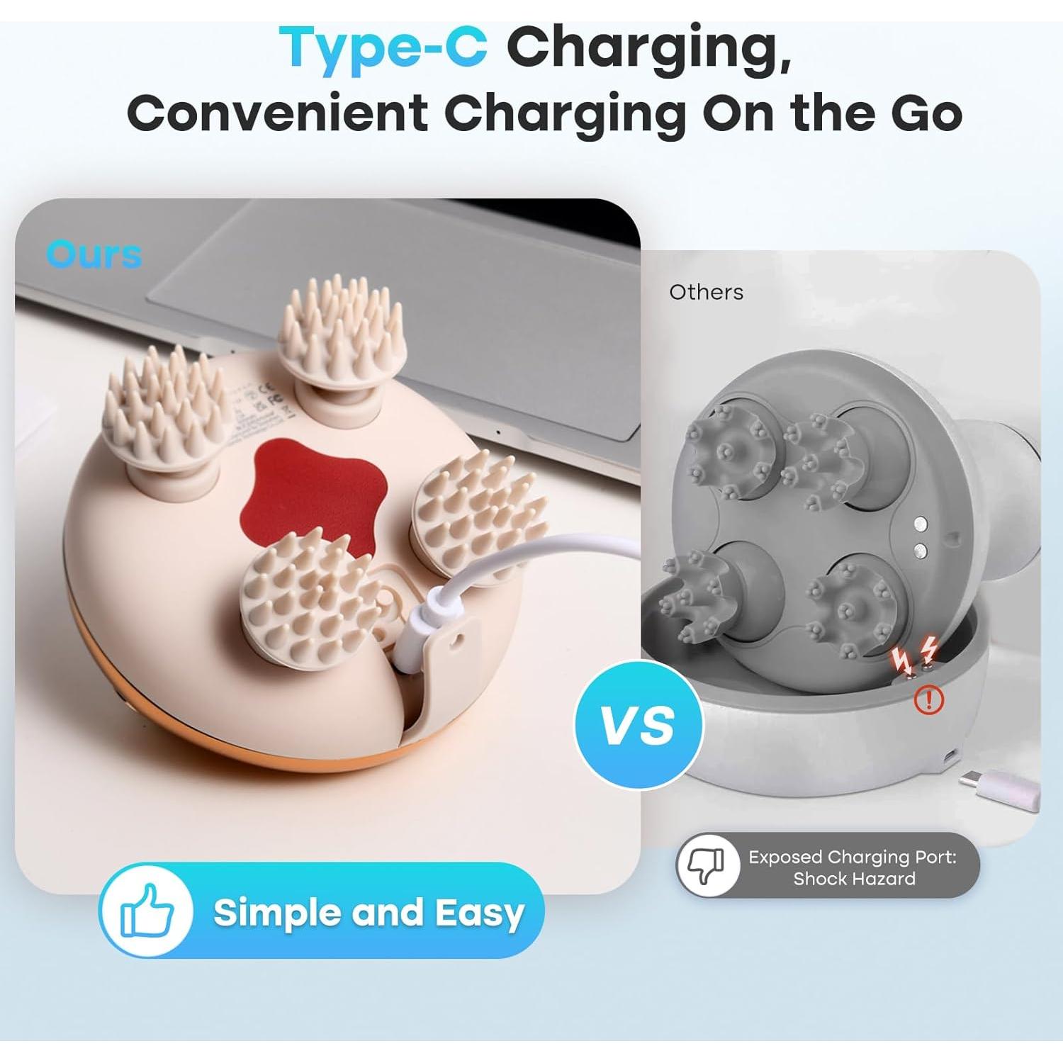 Masajeador Eléctrico Arboleaf para Cuero Cabelludo 5 en 1