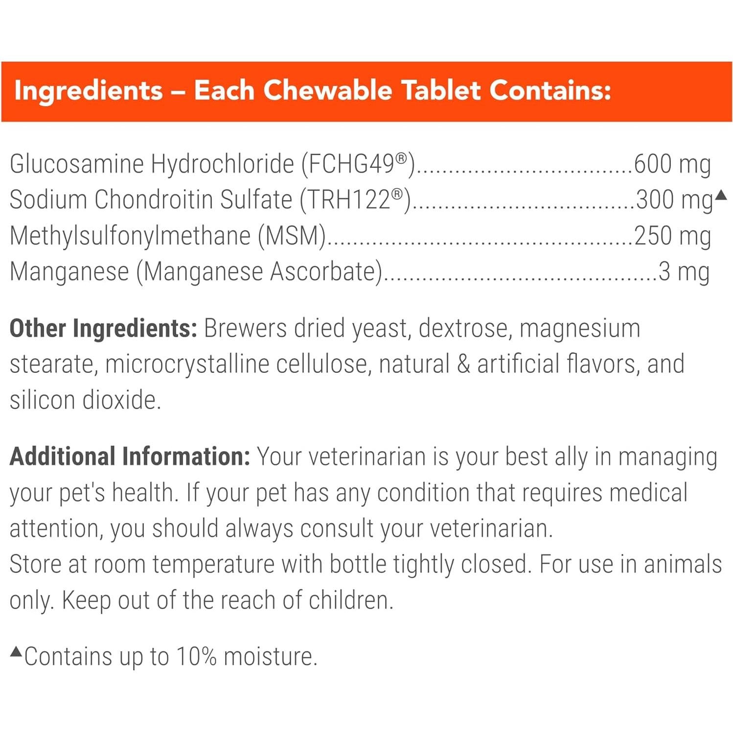 Suplemento Articular Cosequin para Perros 60 Tabletas Masticables