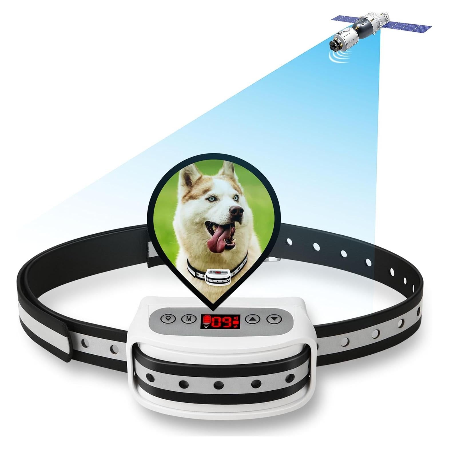 Sistema de Cerca Inalámbrica GPS Petsfun para Perros - Collar Recargable Impermeable