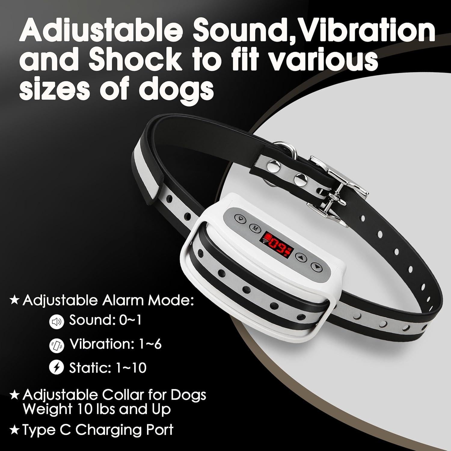 Sistema de Cerca Inalámbrica GPS Petsfun para Perros - Collar Recargable Impermeable