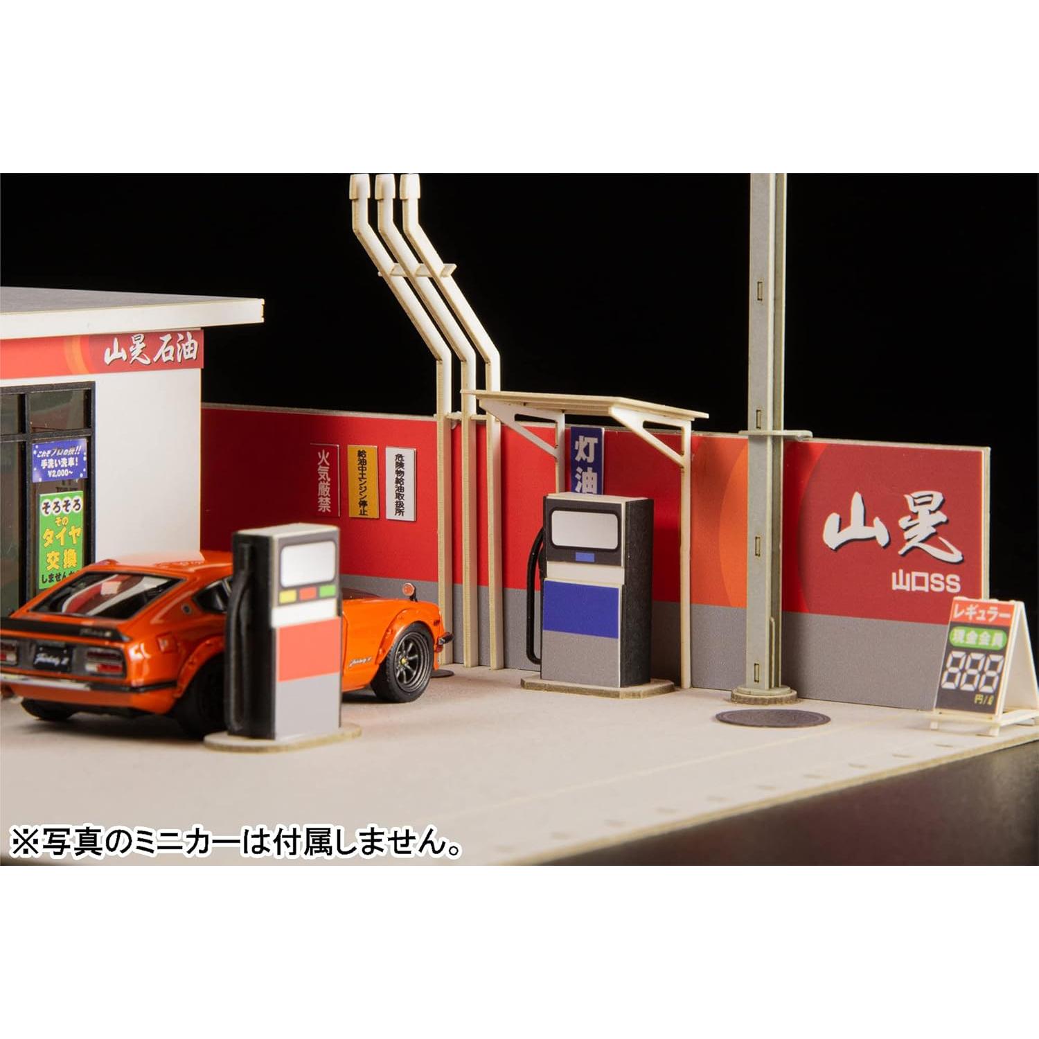 Kit Papercraft Gasolinera Escala 1:64 Plum Detalles Realistas