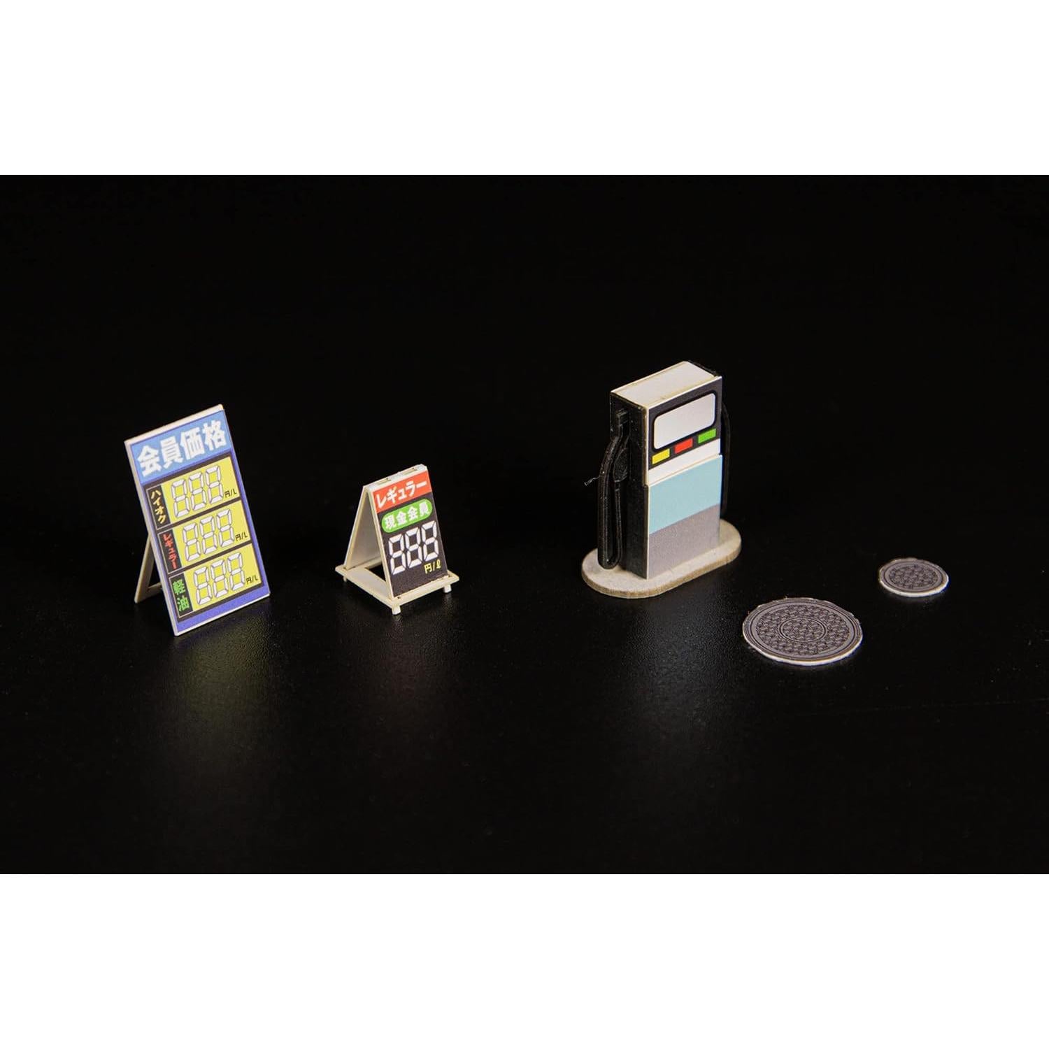 Kit Papercraft Gasolinera Escala 1:64 Plum Detalles Realistas