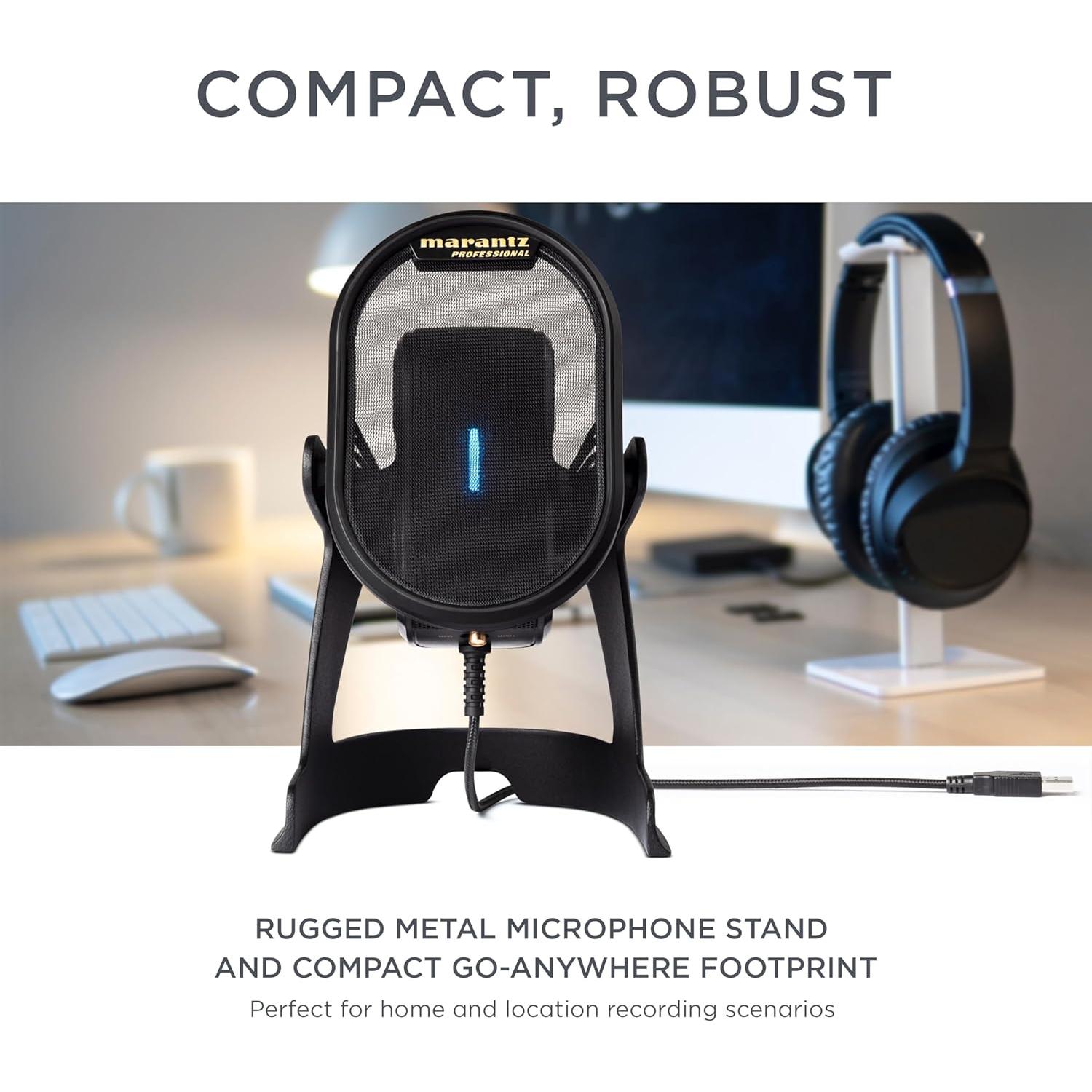 Micrófono USB Marantz Professional ÁRBITRO para Grabación y Streaming