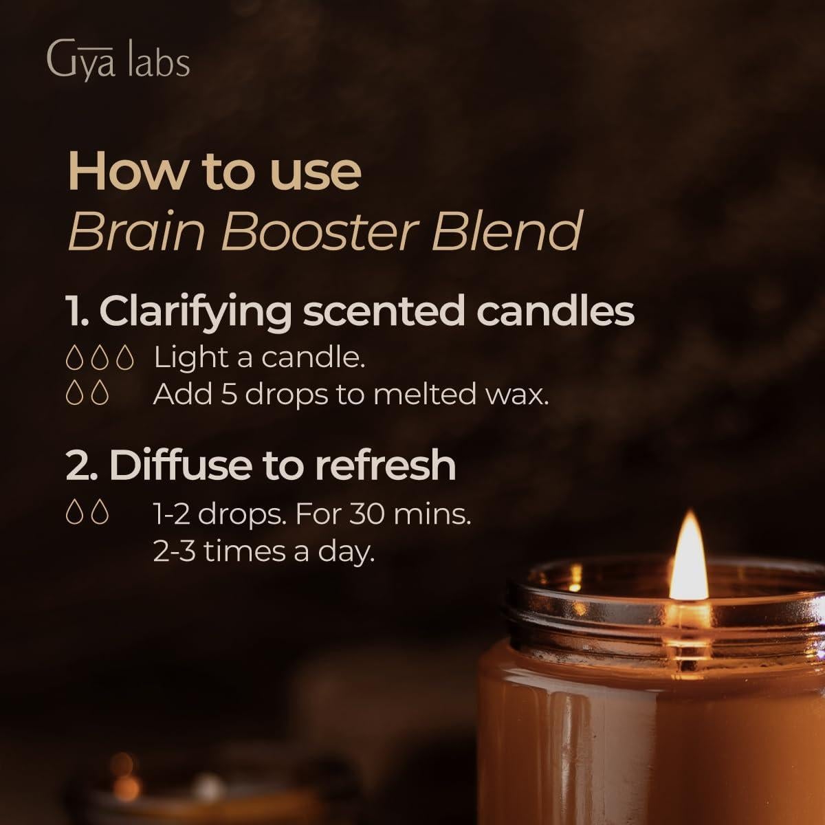 Aceite Esencial Gya Labs Brain Booster 10 ml - Aromaterapia