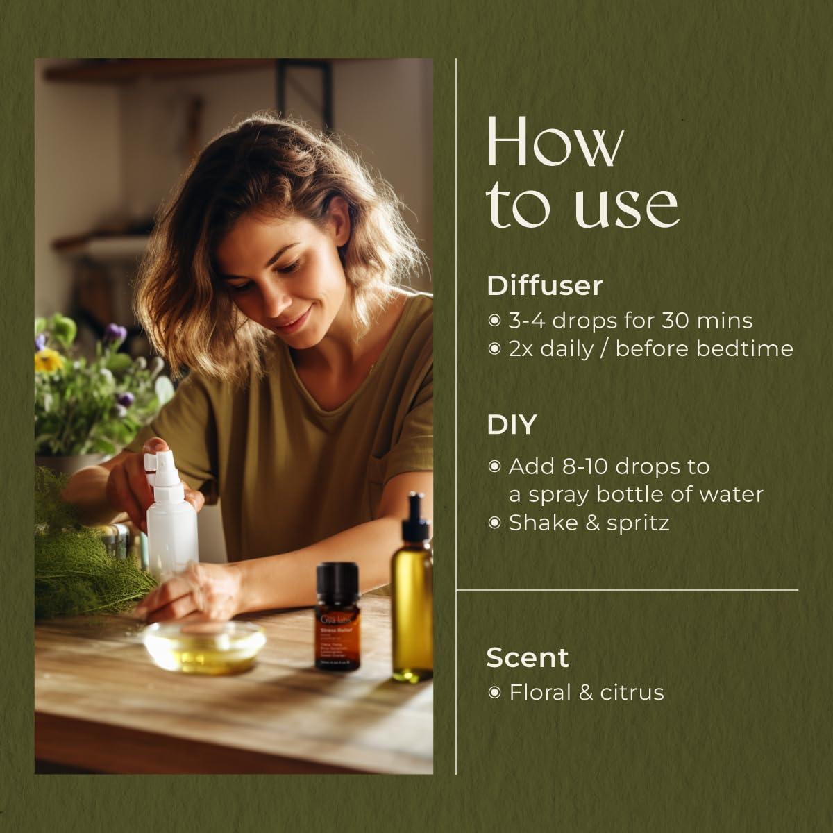 Mezcla de Aceite Esencial Alivio del Estrés Gya Labs 10 ml