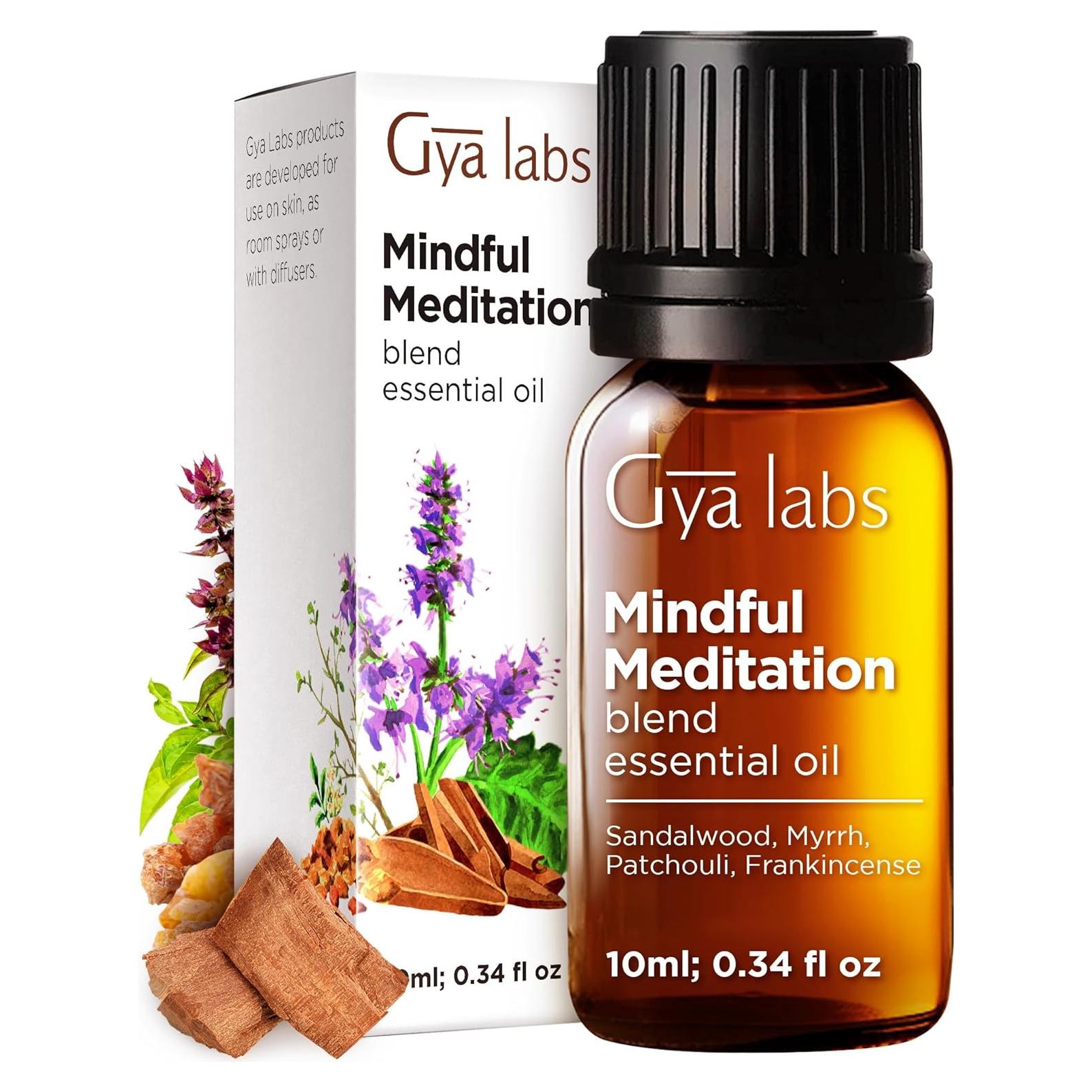 Aceite Esencial de Meditación Gya Labs 100% Puro 10 ml