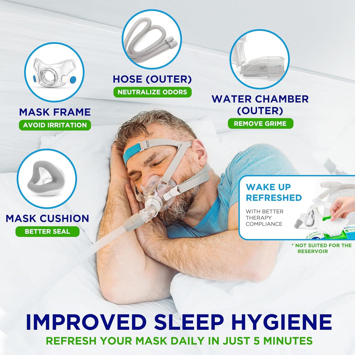 Toallitas CPAP Duracleanse Jumbo 150 Piezas + 6 Viaje