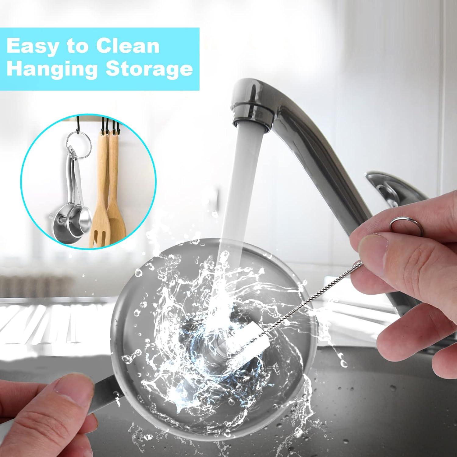 Juego de 7 Embudos de Acero Inoxidable VOPTON con Mango Largo