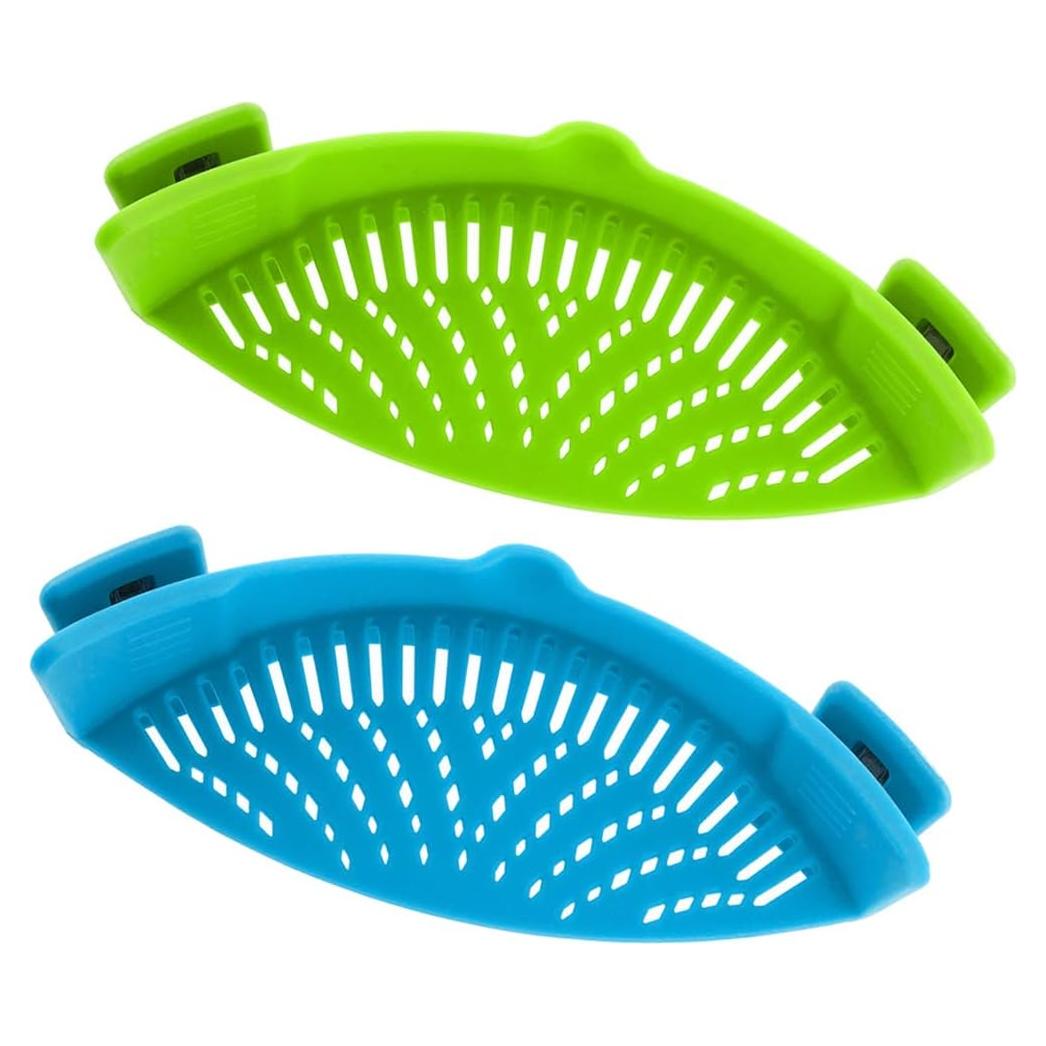 Colador Clip-on DaKuan 2 Piezas Silicona Resistente al Calor