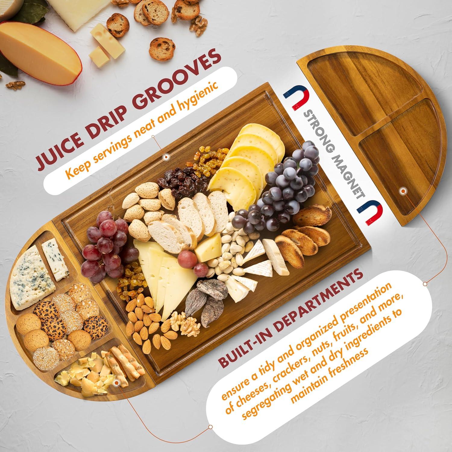 Tabla de Charcutería Extra Grande NAGAWOOD 76.2x33 cm Acacia