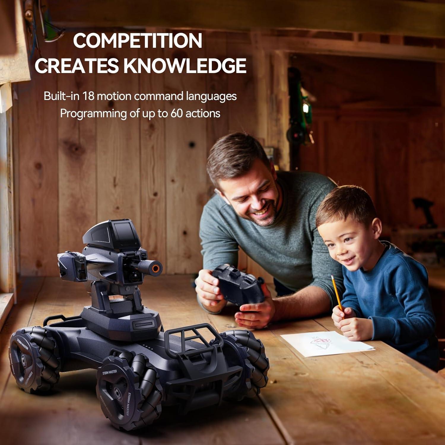 Coche RC V997 Monster 4X4 con Ruedas Mecanum y Programación