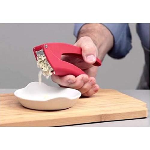 Prensa de Ajo Kuhn Rikon 17.78 cm Rojo Acero Inoxidable