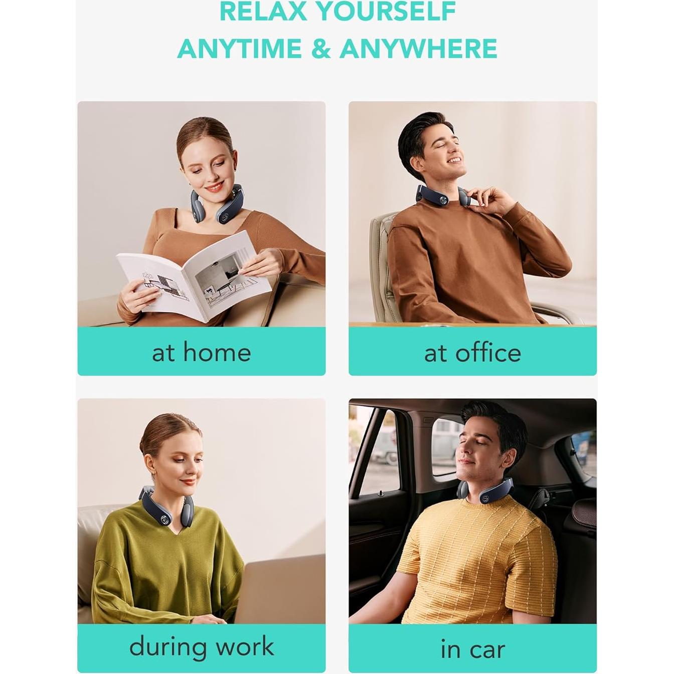 Masajeador de Cuello Inalámbrico SKG G7 PRO-FOLD 9D Plegable