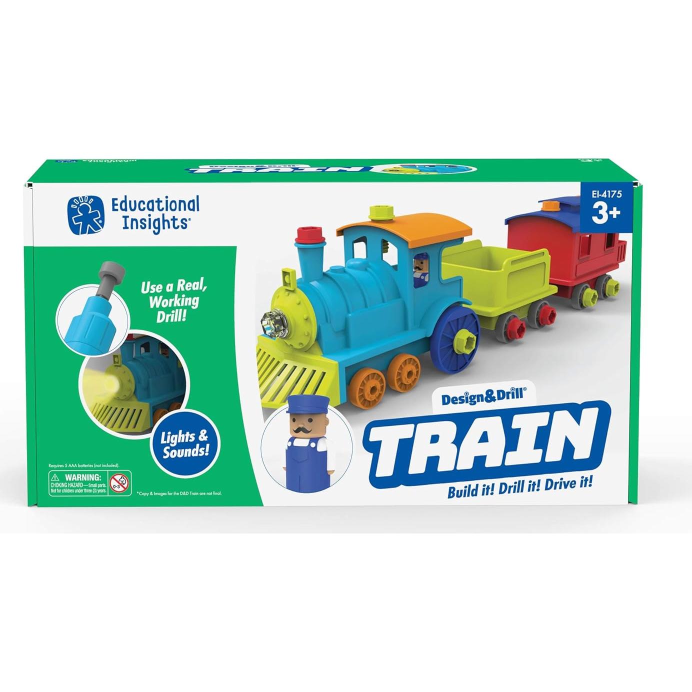 Tren Desarmable Educational Insights con Taladro Eléctrico