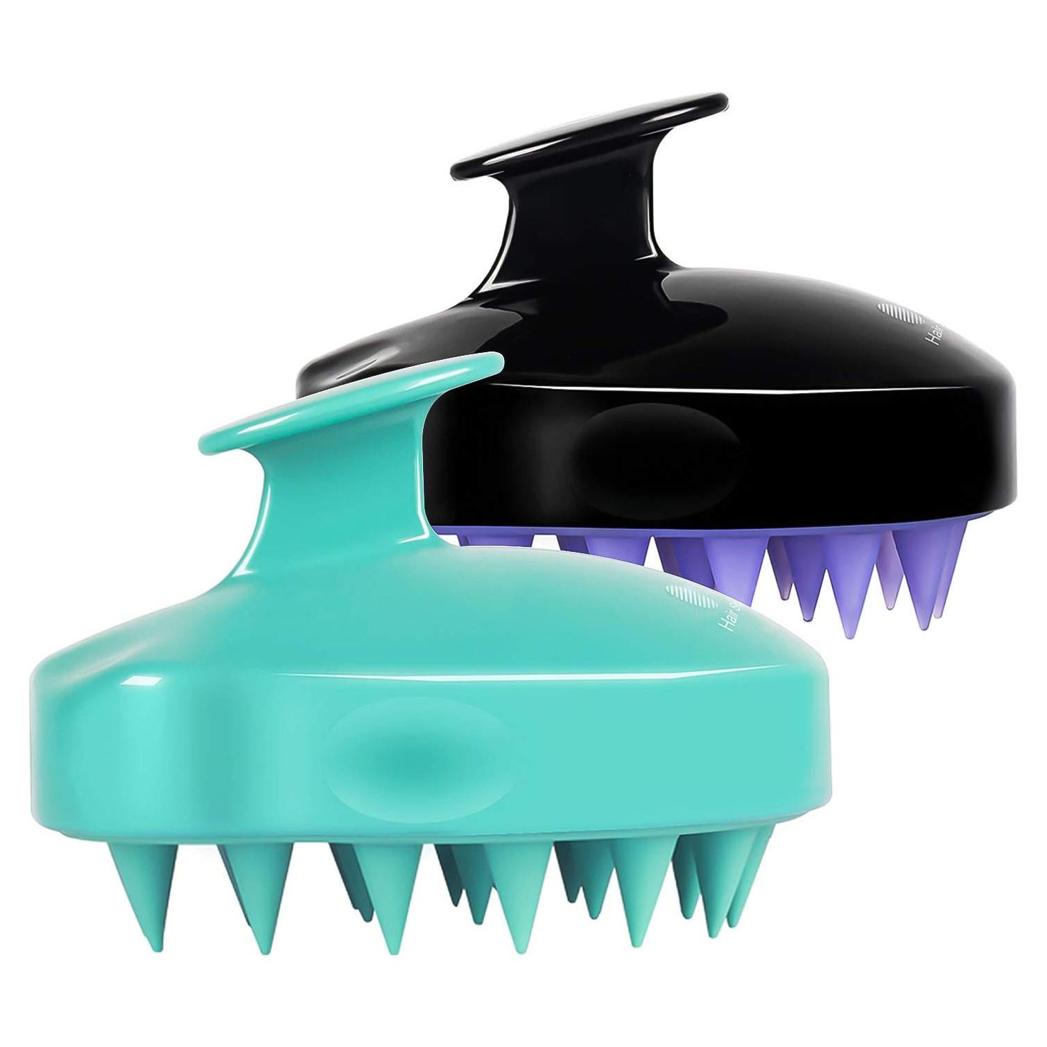 Masajeador de Cuero Cabelludo HEETA 2 Pack Verde y Negro