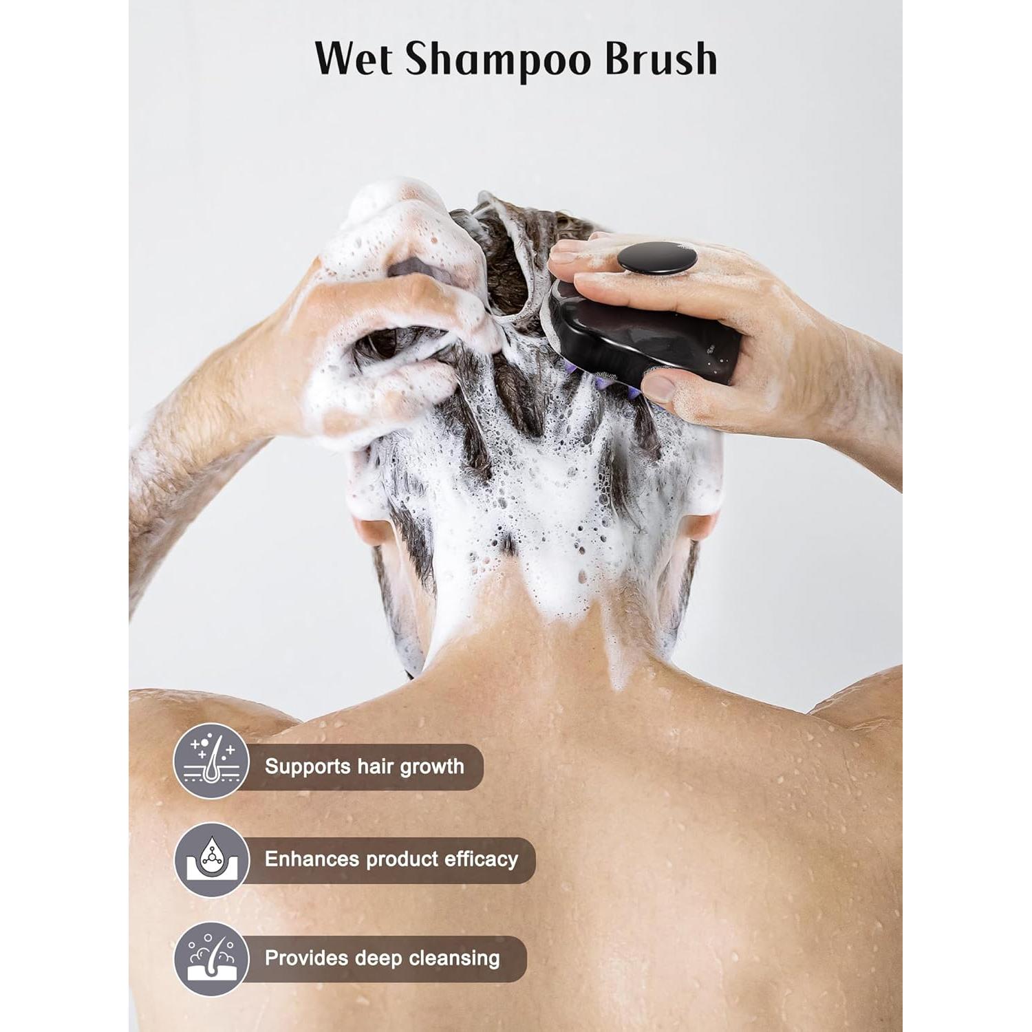 Masajeador de Cuero Cabelludo HEETA 2 Pack Verde y Negro