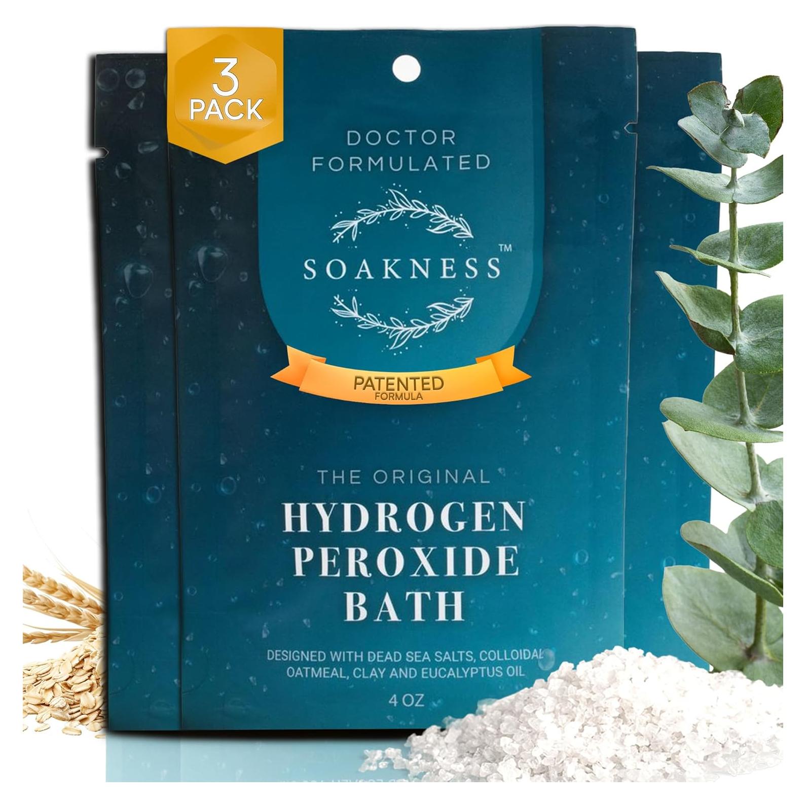 Baño de Sal de Epsom Soakness con Peróxido - 3 Paquetes