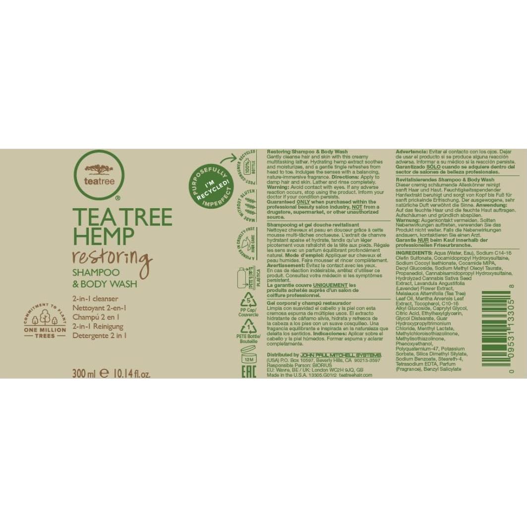 Champú y Gel de Ducha 2 en 1 John Paul Mitchell 300 ml