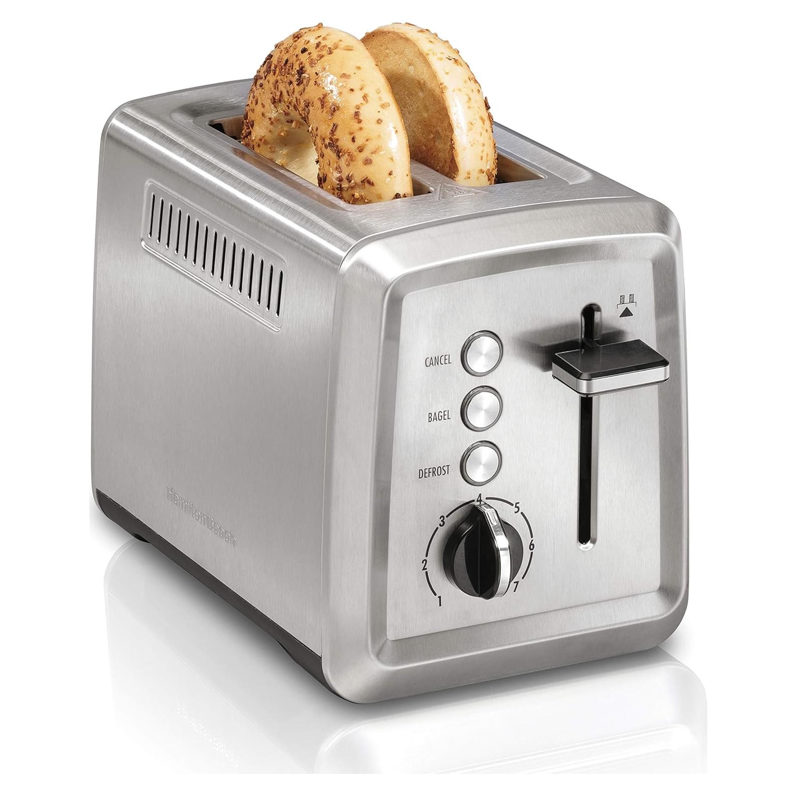 Tostadora Hamilton Beach 2 Rebanadas Acero Inoxidable 850W