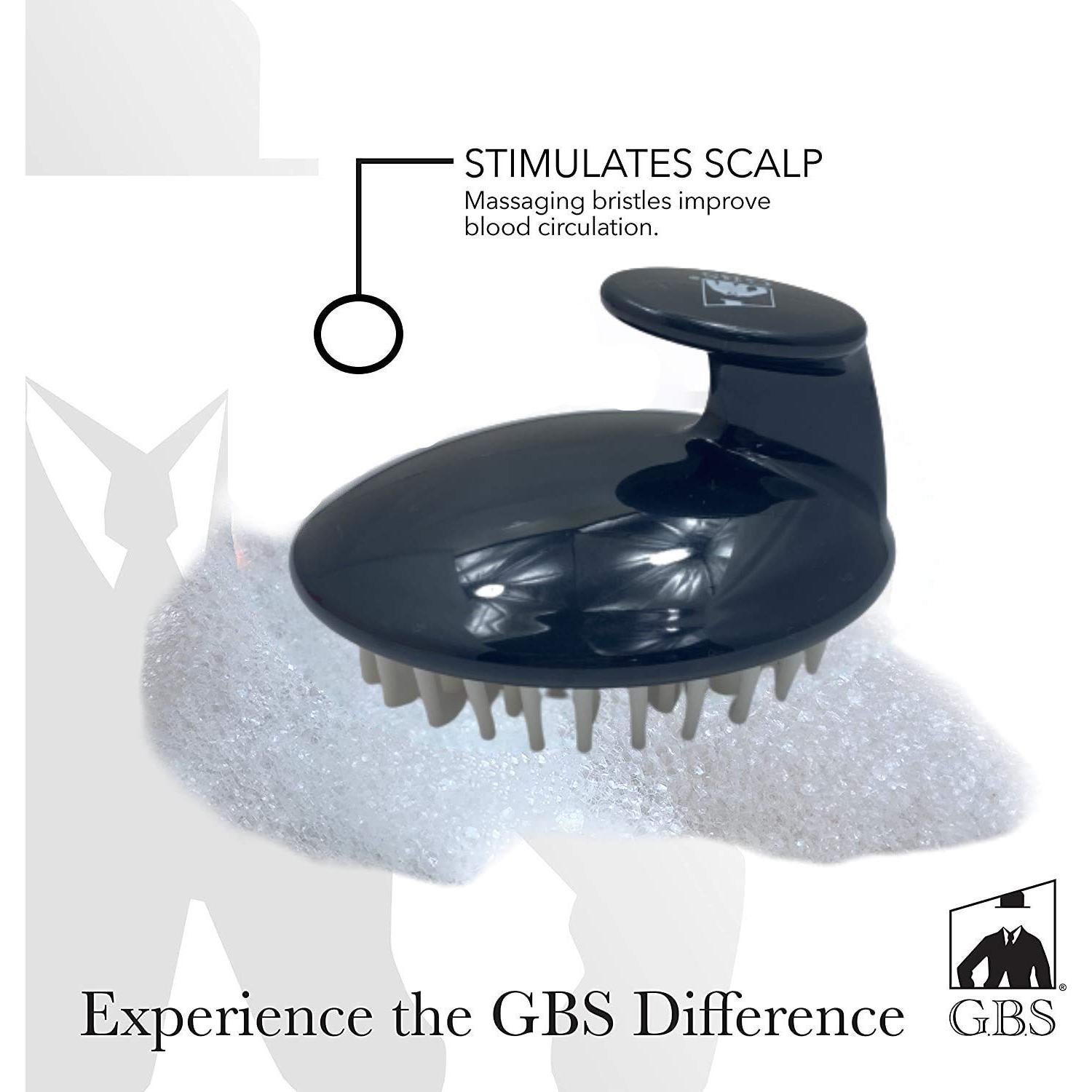 Cepillo Masajeador G.B.S para Cuero Cabelludo - Negro