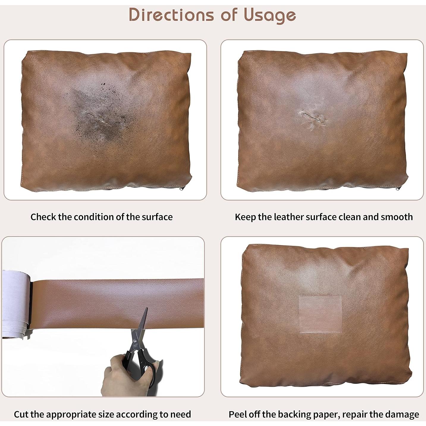 Cinta de Reparación de Cuero KING MOUNTAIN 10.16x160 cm Beige