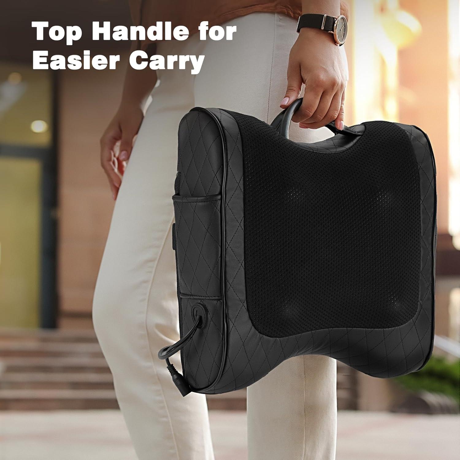 Masajeador de Espalda Boriwat R9 2-en-1 con Calor y 3 Intensidades