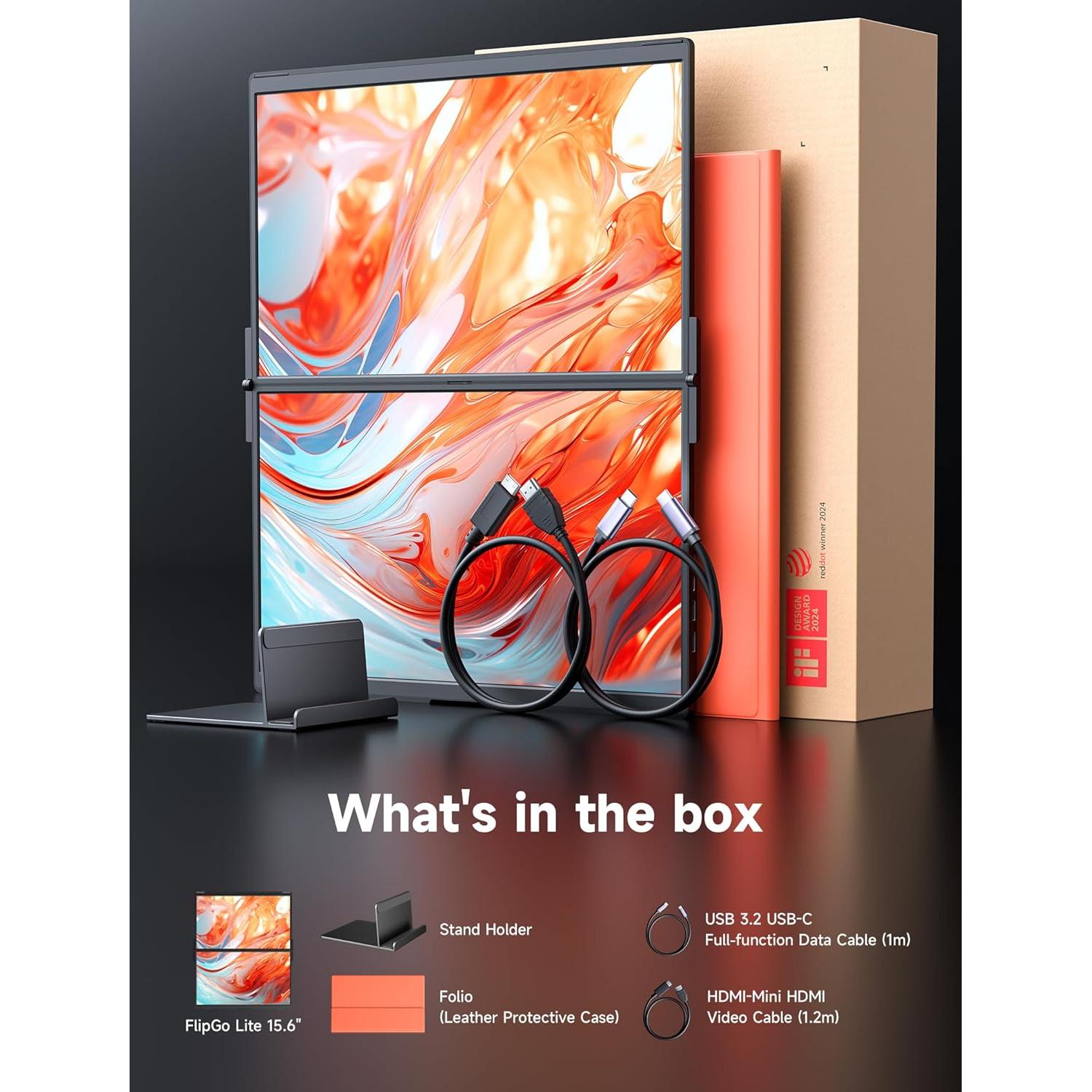 Monitor Portátil JSAUX FlipGo Lite 15.6" FHD 1080P