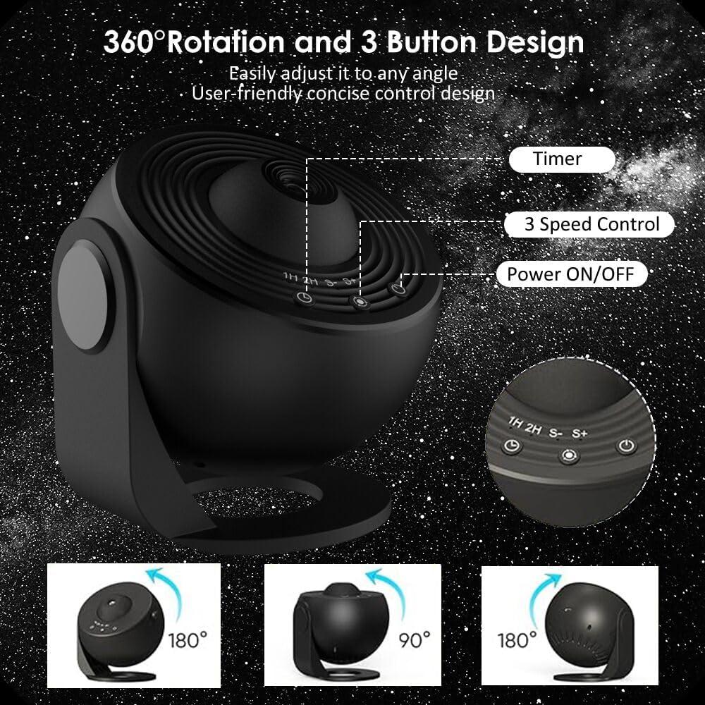 Proyector de Estrellas Elec3 Galaxy Light 360° Luz Nocturna